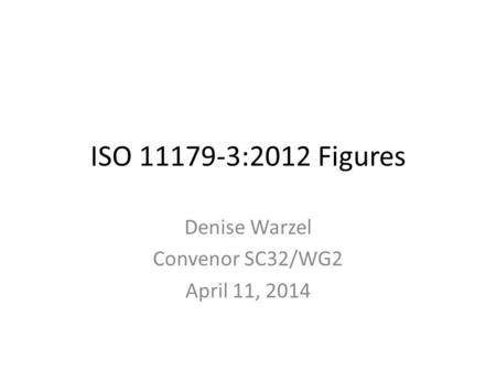 ISO 11179-3:2012 Figures Denise Warzel Convenor SC32/WG2 April 11, 2014.