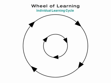 Individual Learning Cycle. Do -“do it” -touch -experiment Individual Learning Cycle.