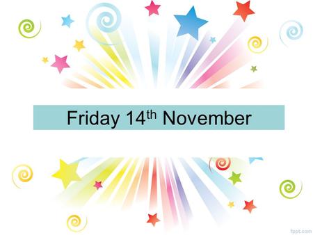 Friday 14 th November. All Year Groups Comenius Assemblies S1, S2, S3 and S4 pupils will be called down to the assembly hall today during period 1 and.