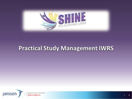 Practical Study Management IWRS