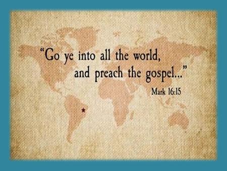 GO! 1.The Resurrected Jesus declares all authority has been given unto Him in heaven and on earth 2.Go, Therefore (or: therefore, because of that, GO!)