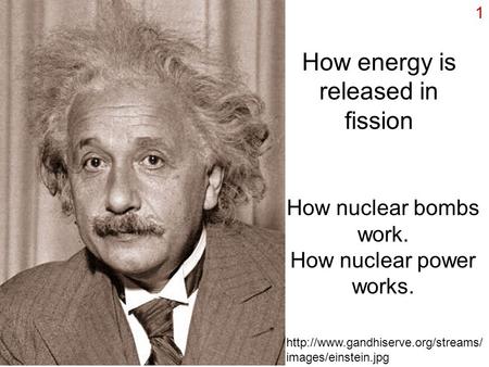 How energy is released in fission