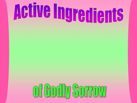 Acknowledgment of Sin One who wants to be liberated from sin will not run away from exposure –John 3:19-21 Must admit wrongdoing –2 Samuel 12:13 “He.