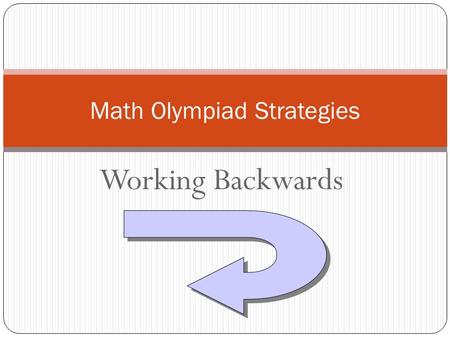 Math Olympiad Strategies