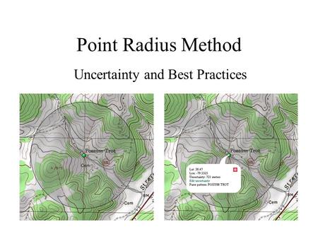 Point Radius Method Uncertainty and Best Practices.