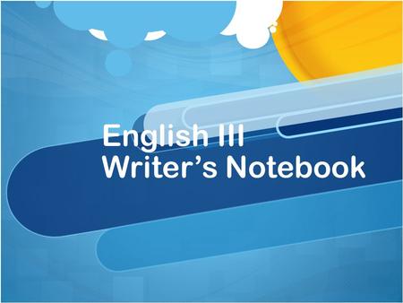 English III Writer’s Notebook. Puritan Notes – 9/2 Puritan – broad term, referring to a number of Protestant groups that sought to “purify” the Church.