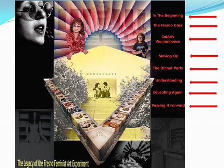 In the beginning Judy Chicago did not set out to be an educator. She became an educator in response to the lack of educational opportunities for female.