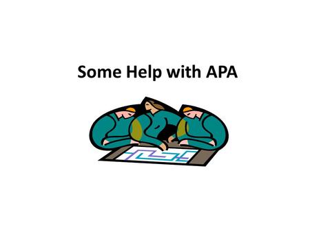 Some Help with APA. Citing a Website When citing a website in APA style include the following information: The name of the website(in italics) The name.