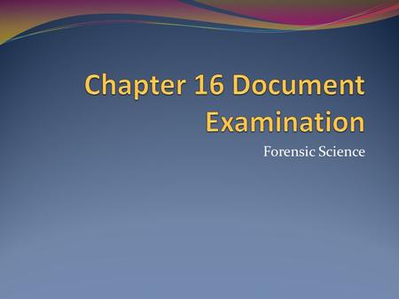 Forensic Science. 4 th Amendment The right of the people to be secure in their persons, houses, papers, and effects, against unreasonable searches and.