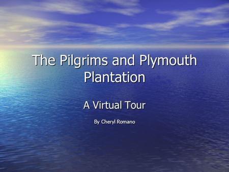 The Pilgrims and Plymouth Plantation