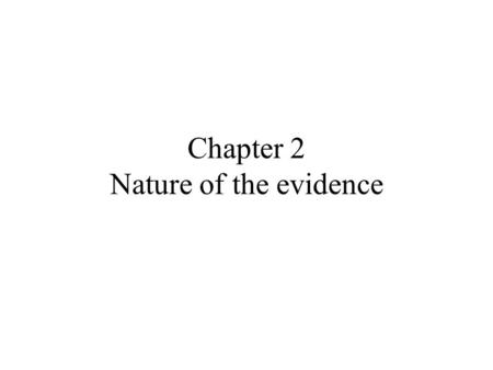 Chapter 2 Nature of the evidence. Chapter overview Introduction What is epidemiology? Measuring physical activity and fitness in population studies Laboratory-based.