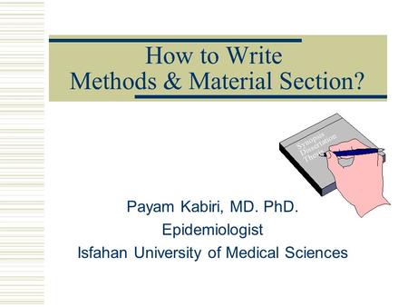 How to Write Methods & Material Section?