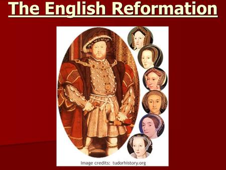 The English Reformation