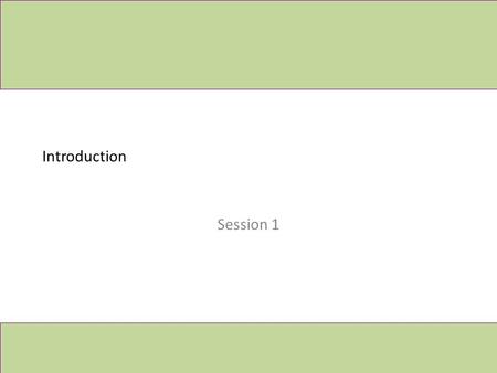 Introduction Session 1. Course Objective Objective – Know how to create and modify survey forms – able to collect data using the phones – Able to analyse.