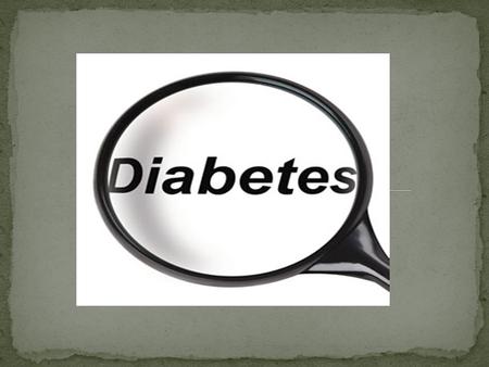 Diabetes is caused by having too much glucose(sugar) in the blood. This happens because the pancreas cannot make enough insulin. It cannot be cured but.