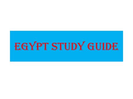 Egypt Study Guide. Vocabulary Delta – the lowlands formed by the silt left at the mouth of a river Silt – the rich fertile soil left behind on the land.