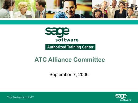 ATC Alliance Committee September 7, 2006. Agenda  Regional Business Partner Offer Survey Results  Define next Business Partner Offer  Drill down on.