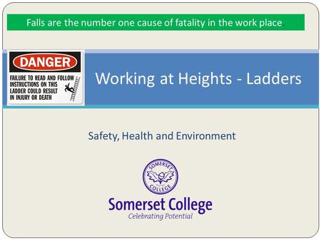 Working at Heights - Ladders