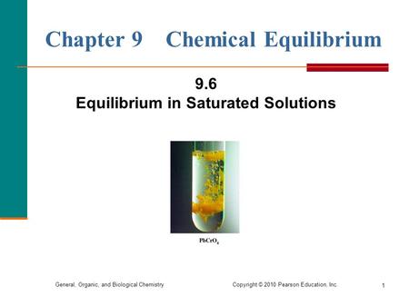 Chapter 9 Chemical Equilibrium