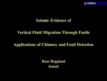 Vertical Fluid Migration Through Faults