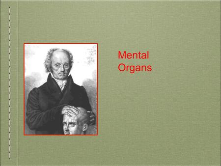 Mental Organs. Phrenology was an important part of popular culture in Victorian England and in Europe during the 19th century.