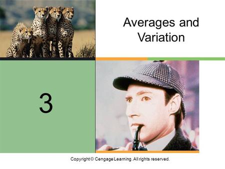 3 Averages and Variation