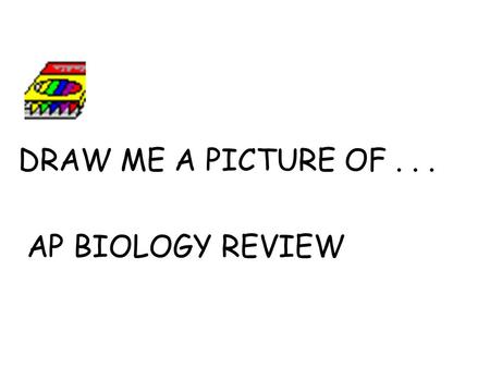 DRAW ME A PICTURE OF AP BIOLOGY REVIEW