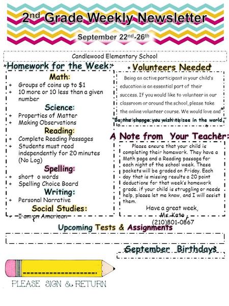 Candlewood Elementary School + + * * Being an active participant in your child’s education is an essential part of their success. If you would like to.