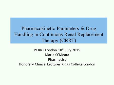 Honorary Clinical Lecturer Kings College London