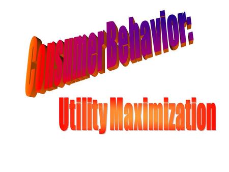 n Individual’s demand curve: Why does it slopes downward? Why does it slopes downward? n Why do people demand goods and services? Receive satisfaction.