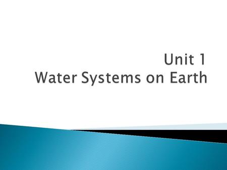 1. What is the water cycle? 2. What are sources of water on Earth? 3. How does ocean water move? 4. How do oceans affect the weather? 5. In what ways.