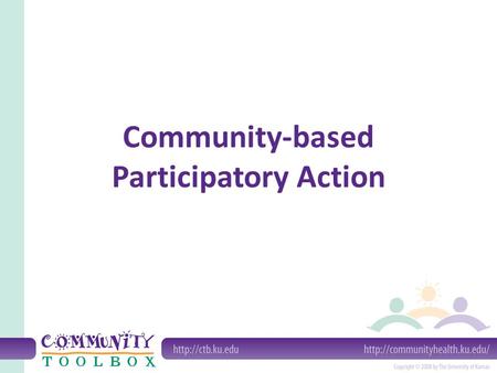 Community-based Participatory Action