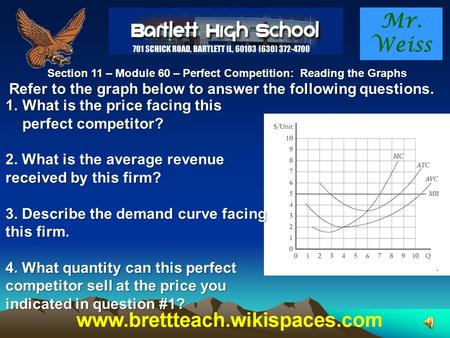 Section 11 – Module 60 – Perfect Competition: Reading the Graphs