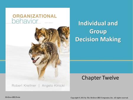 © 2013 The McGraw-Hill Companies, Inc. All rights reserved. Copyright © 2013 by The McGraw-Hill Companies, Inc. All rights reserved. McGraw-Hill/Irwin.
