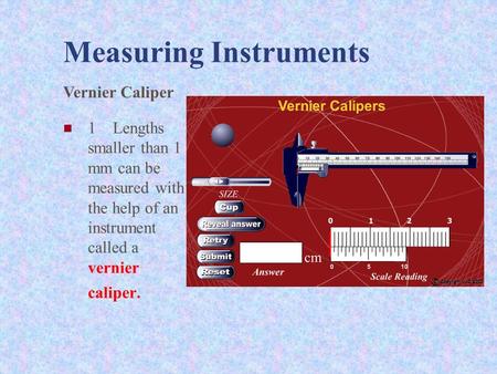 Measuring Instruments