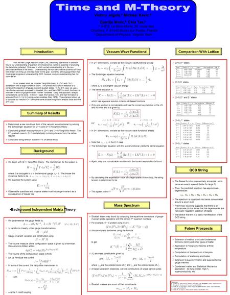 Background Independent Matrix Theory We parameterize the gauge fields by M transforms linearly under gauge transformations Gauge-invariant variables are.