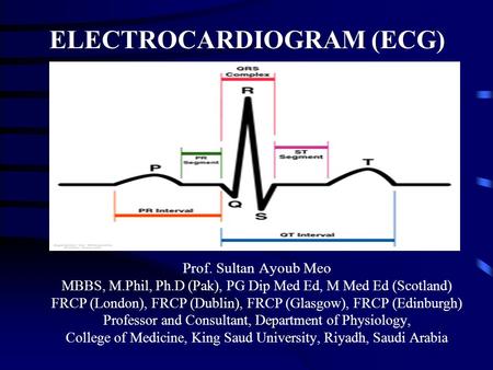 ELECTROCARDIOGRAM (ECG)