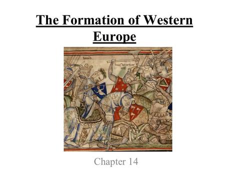 The Formation of Western Europe Chapter 14. Section 1-Church Reform and the Crusades Part 1.