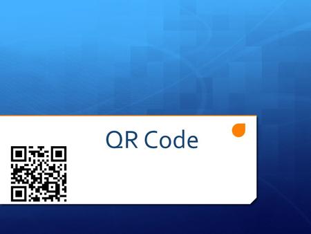 QR Code. Introduction of QRCode How does it work ? How is it used ? Conclusion.