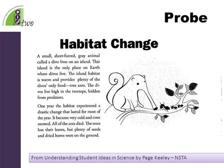 Probe From Understanding Student Ideas in Science by Page Keeley – NSTA.