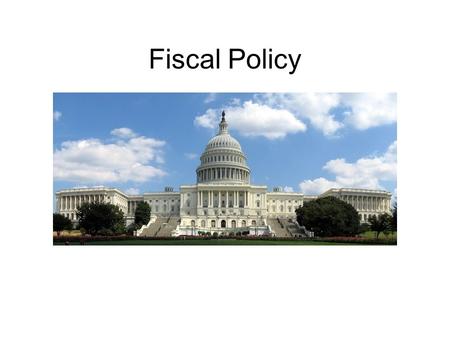 Fiscal Policy. To where does the money ripple?