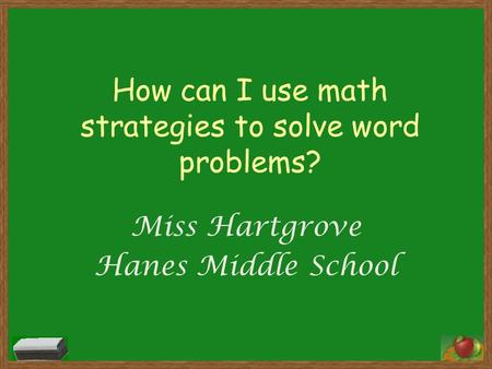 How can I use math strategies to solve word problems?