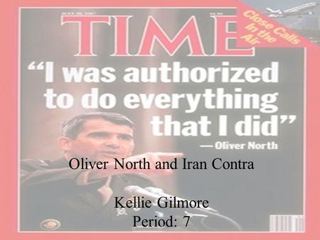 Oliver North and Iran Contra