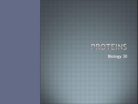 Biology 30.  Similar to lipids and carbohydrates, proteins are composed of carbon, hydrogen and oxygen. However, proteins also contain nitrogen.