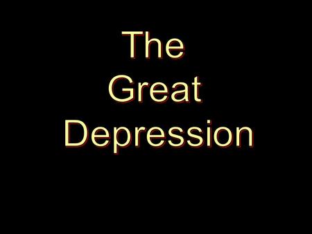 The Great Depression (1929-41) United States 1930s London in 1930.