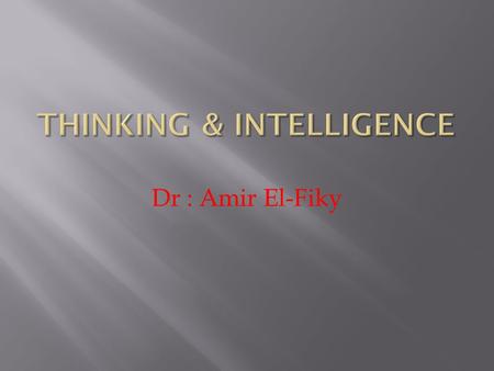 Dr : Amir El-Fiky.  A symbol is a word, mark, sign, drawing, or object that stands for something else.  A concept is a mental category. A basic tool.