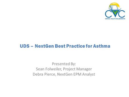 UDS – NextGen Best Practice for Asthma