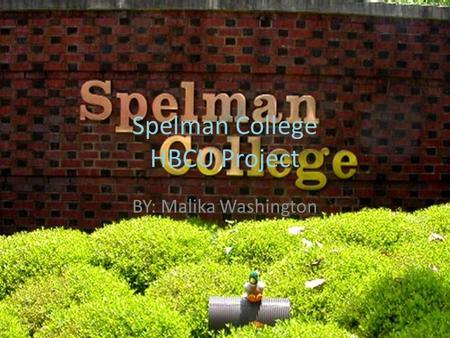 Spelman College HBCU Project