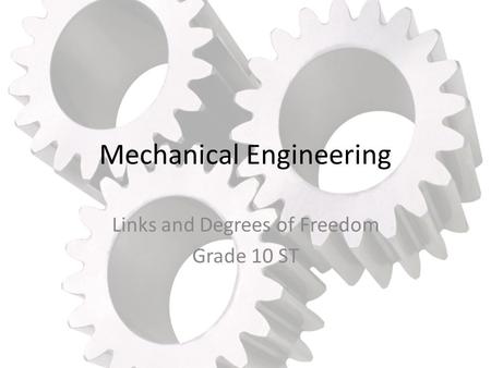 Mechanical Engineering