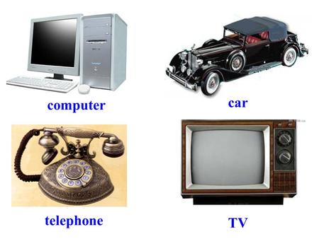 Car computer telephone TV.